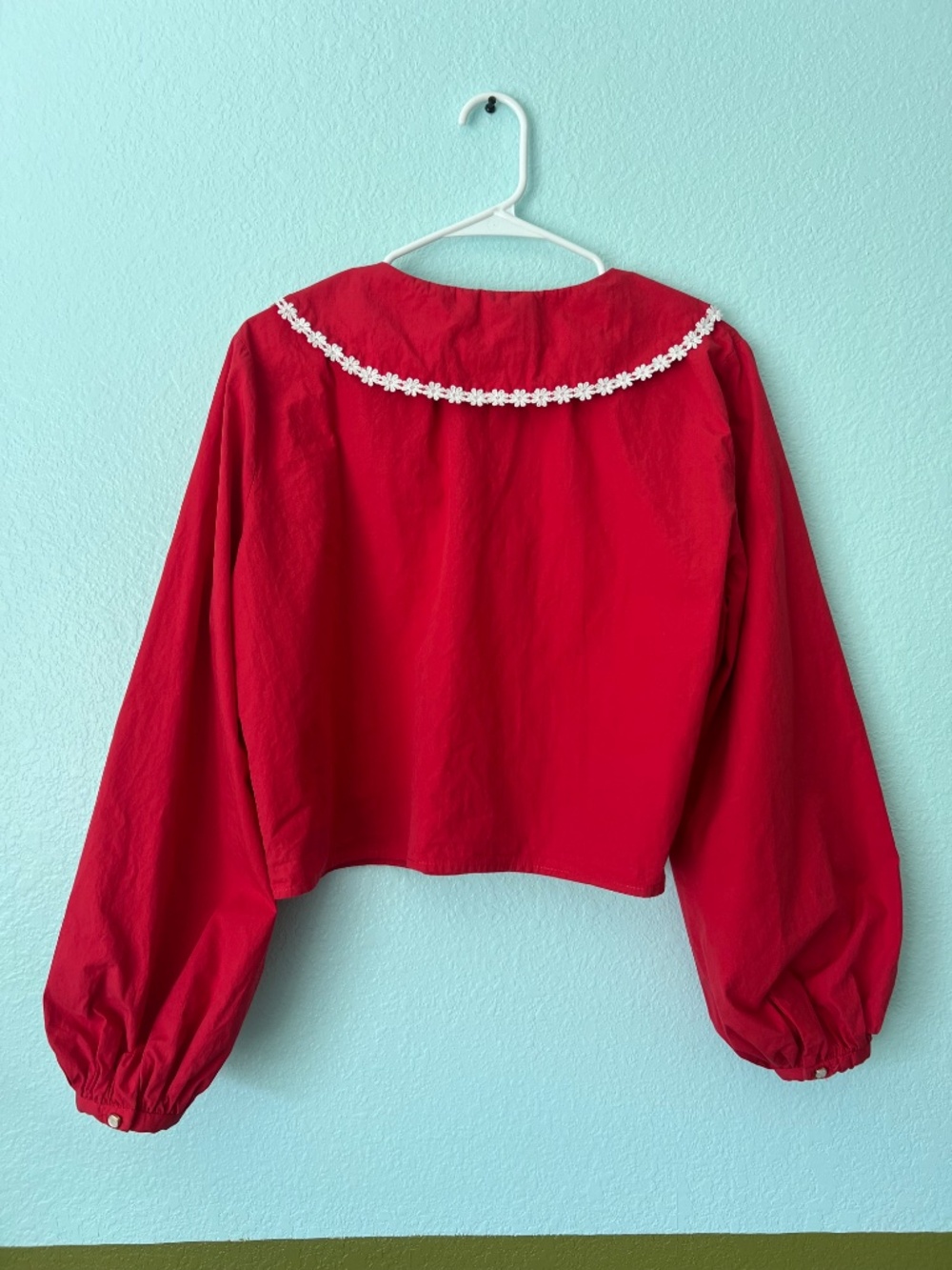 Cottagecore red blouse - Picture 2 of 4